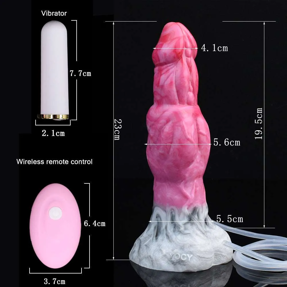 👹 9-Inch ACASTUS - Ejaculating Monster Vibrator with Luminous Effect