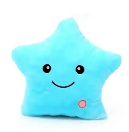 1pc 40*35 Star Pillow Luminous Pillow,Led Light Pillow,Plush Pillow, Hot Colorful Stars,Kids Toys,Birthday Gifts,Christmas Toys