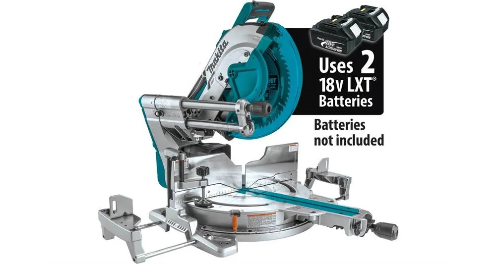 2021 Makita 36V (18V X2) LXT® Brushless 12" Dual-Bevel Sliding Compound Miter Saw, AWS® Capable and Laser, Tool