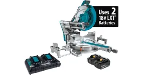 2021 Makita 36V (18V X2) LXT® Brushless 12" Dual-Bevel Sliding Compound Miter Saw with Laser Kit (5.0Ah) (XSL07P