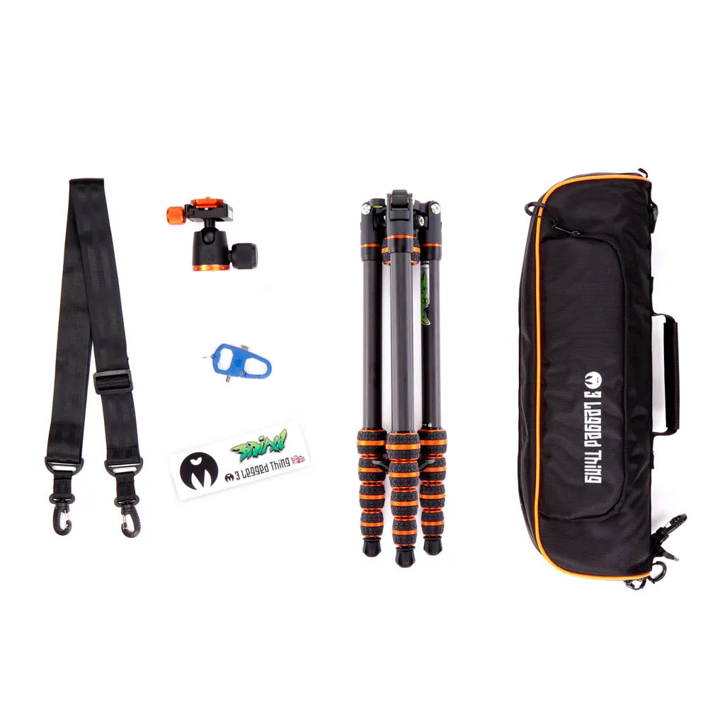 3 Legged Thing Punks Brian 2.0 Carbon Fiber Tripod with AirHed Neo 2.0 Ball Head - Black