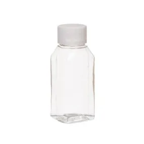 50ml PVC Plastic Bottle Clear Rectangular