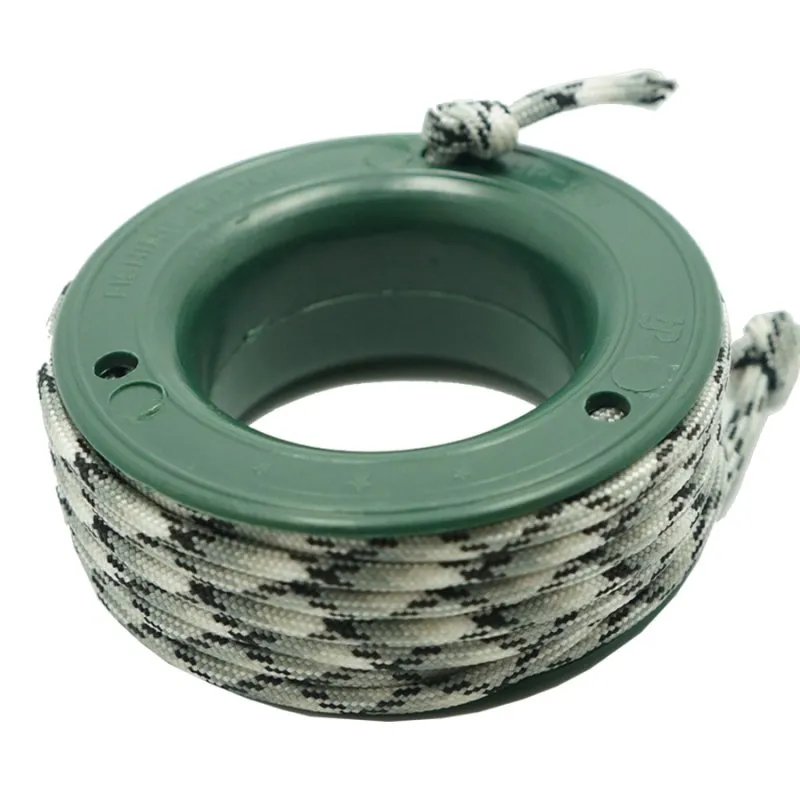 550 PARACORD MINI SPOOL - BLACK WHITE KING SNAKE