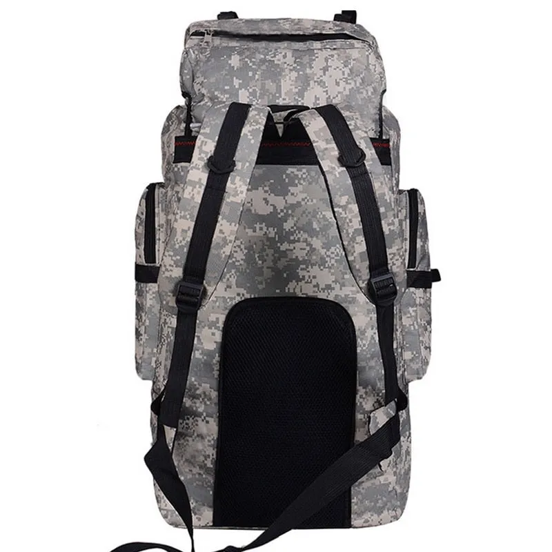 70L Large Camouflage Camping Trekking Backpack