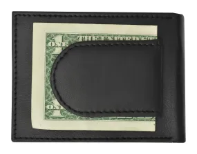 88 BK/Mens Genuine Leather Credit Card ID Holder Bifold Money Clip Wallet