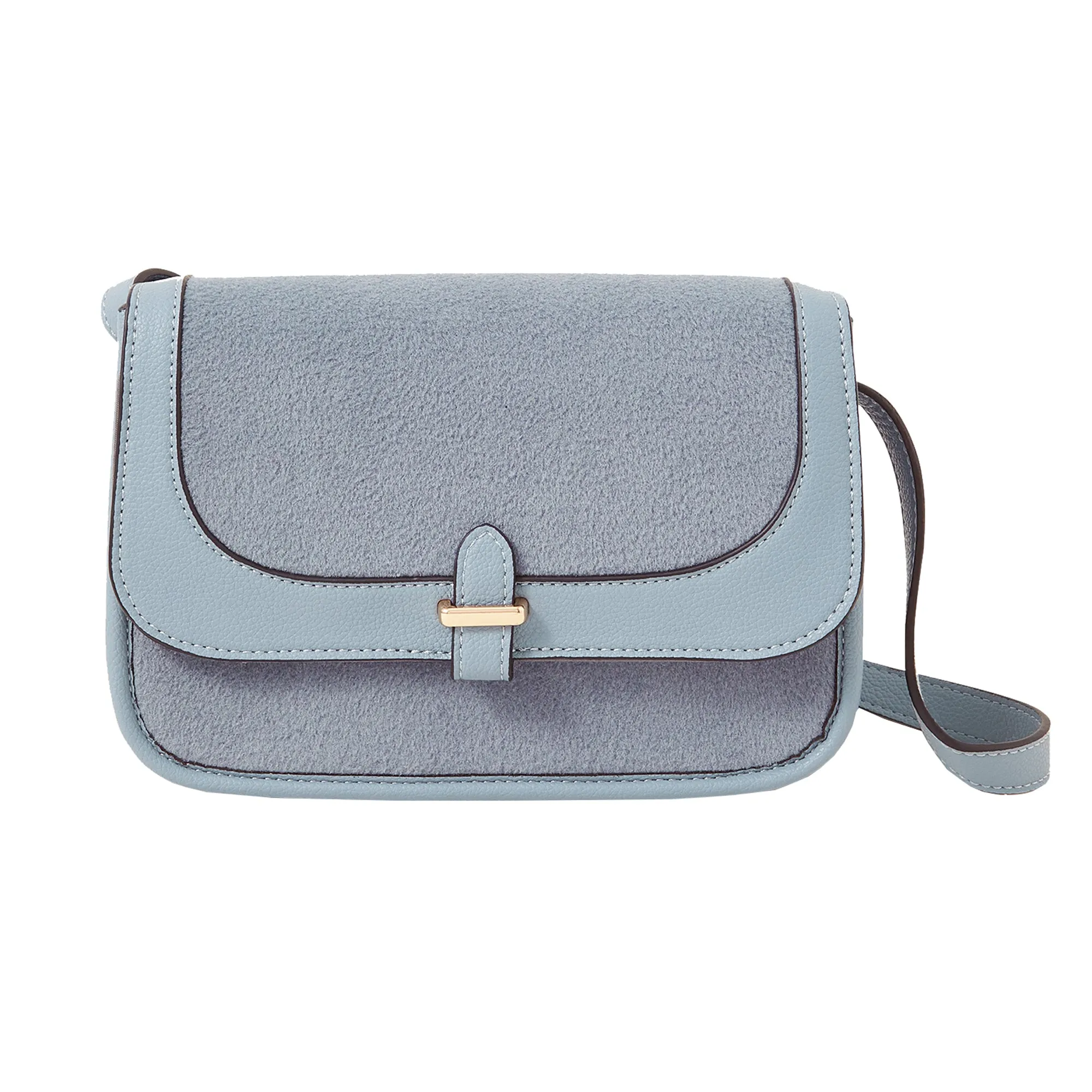 Accessorize London Women's  Blue Felt Cross Body