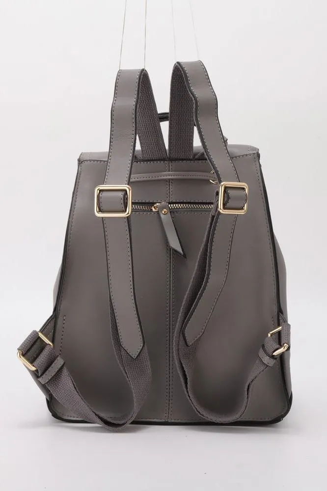 Adeline Backpack, Storm, Leather