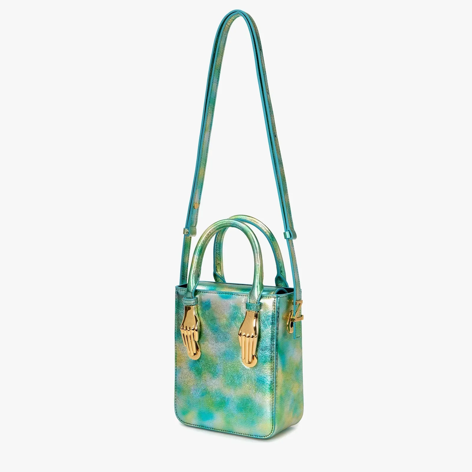 Aieda Bag (Metallic Green Leather)