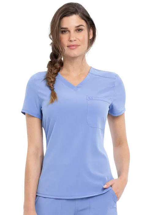 Allura by Cherokee Women's Tuckable V-Neck Scrub Top CKA690