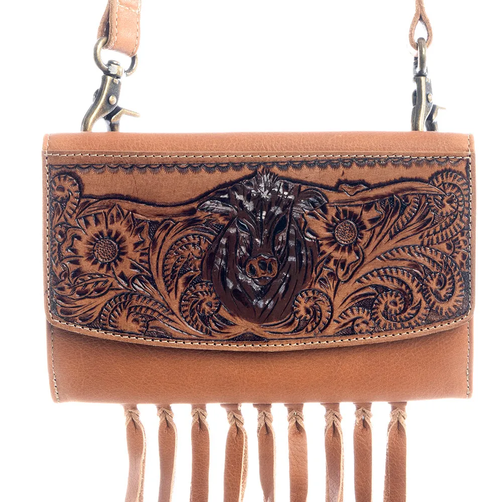 Alva Creek Hand-Tooled Bag