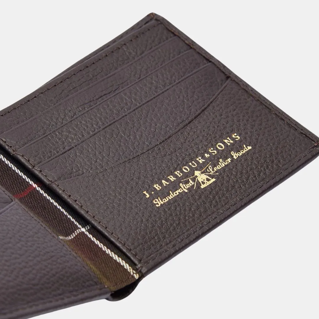 Amble Leather Billfold Wallet (Dark Brown)