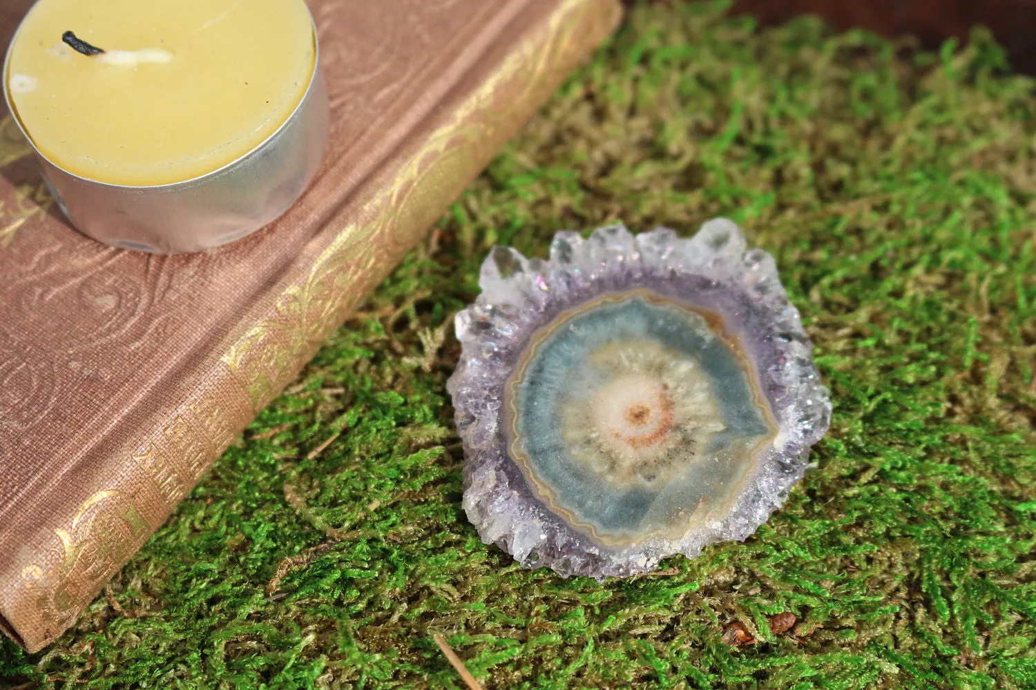 Amethyst Stalactite || Stalactite Slice || Crystal Flower || Amethyst Slice || Raw Amethyst || Druzy Stalactite || Agate Slice || Ornamental