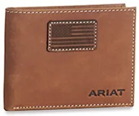 Ariat Men's Flag Patch Bifold Wallet A3548544