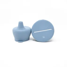 Baby Bar & Co Silicone Snack & Sippy Lids Set Slate