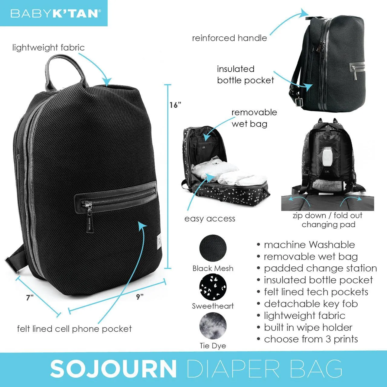 Baby K’tan Sojourn Backpack Diaper Bag