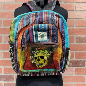 Backpack - Hemp Skull Mushroom