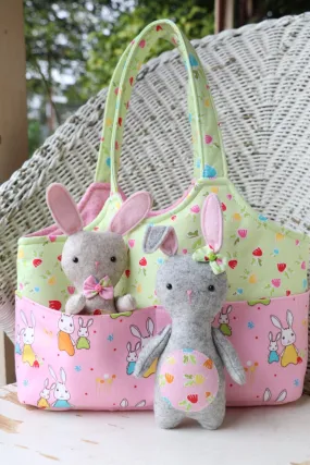 Bag O' Bunnies: Sewing pattern for bag and bunnies