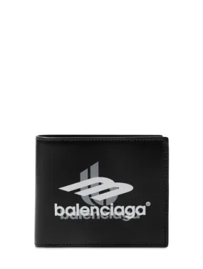 Balenciaga   Square leather folded wallet 