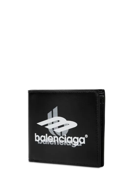 Balenciaga   Square leather folded wallet 