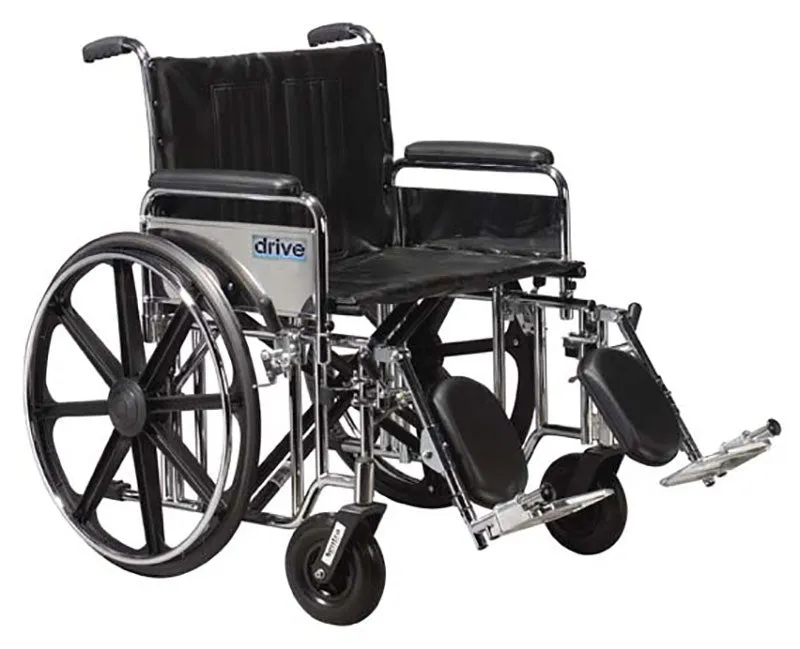 Bariatric Sentra STD20DDAELR Extra Heavy-Duty Wheelchair, 1 Each