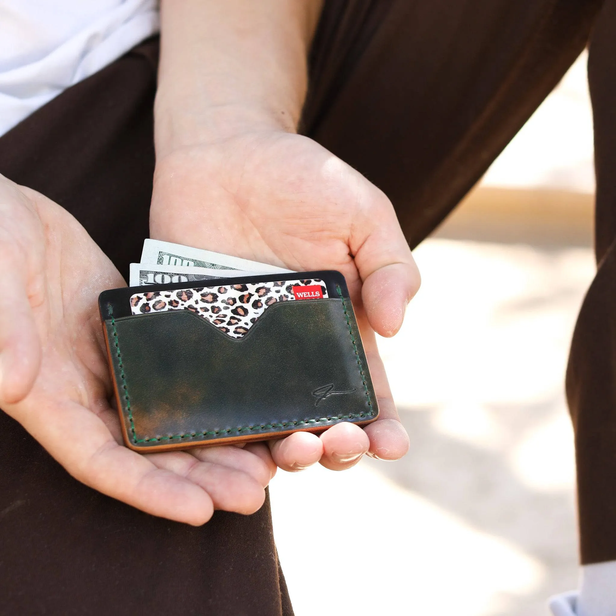 Bespoke Wallet - Dark Forest and Black