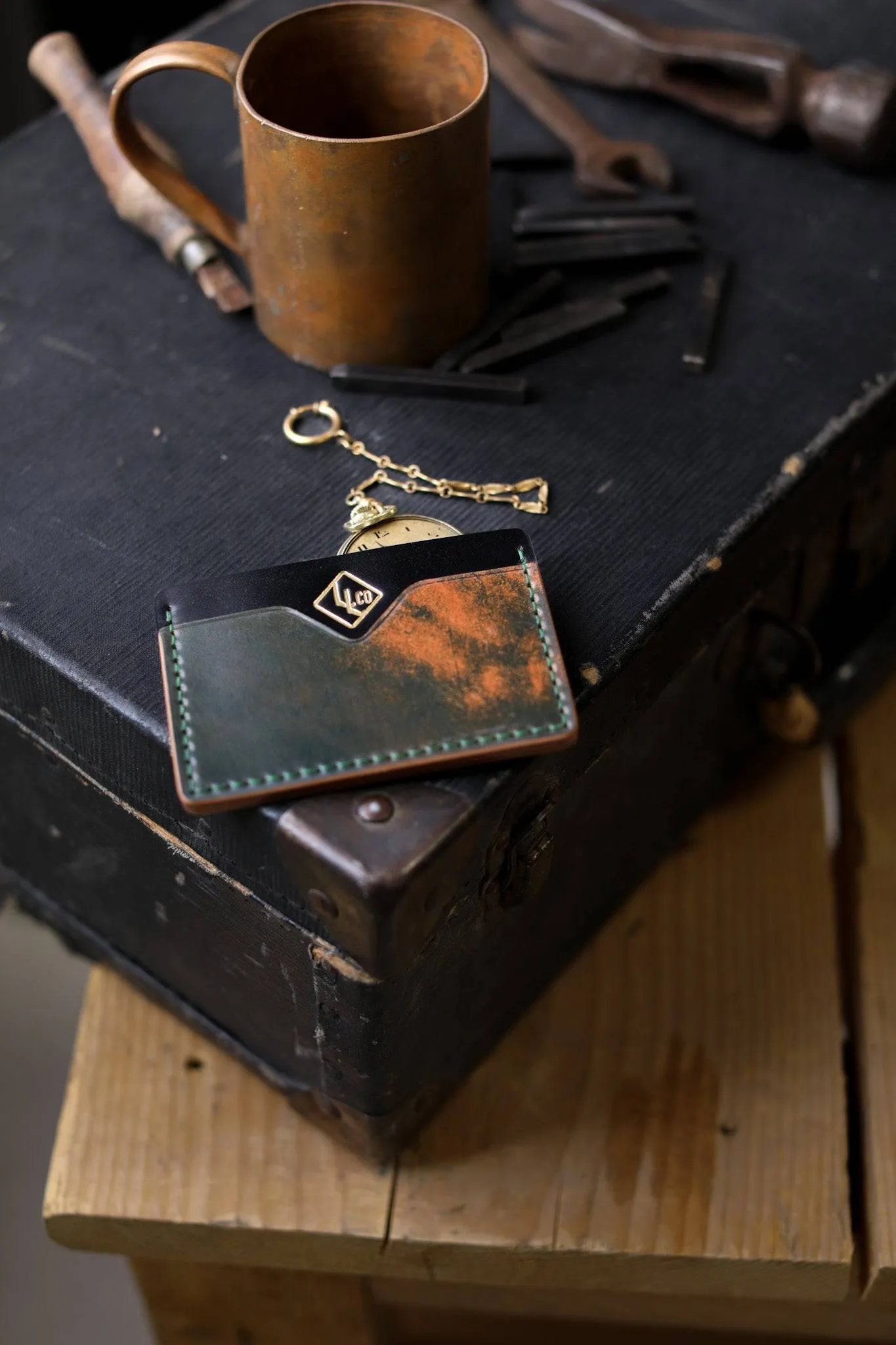 Bespoke Wallet - Dark Forest and Black