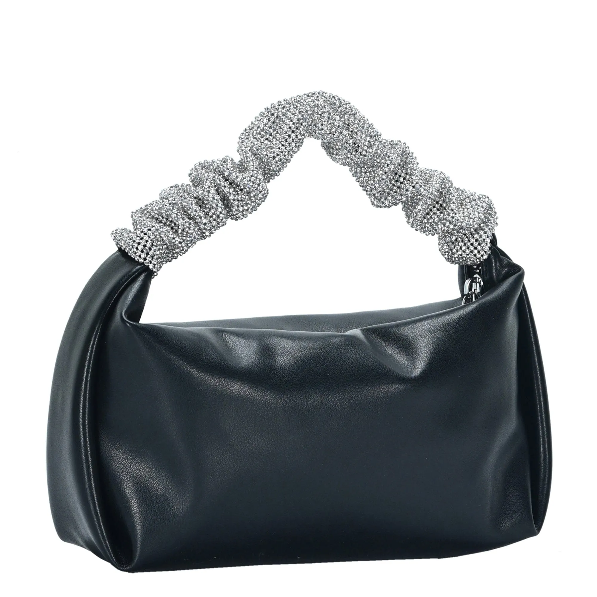 BGW5820 Natalia Rhinestone Scrunchie Handle Mini Bag