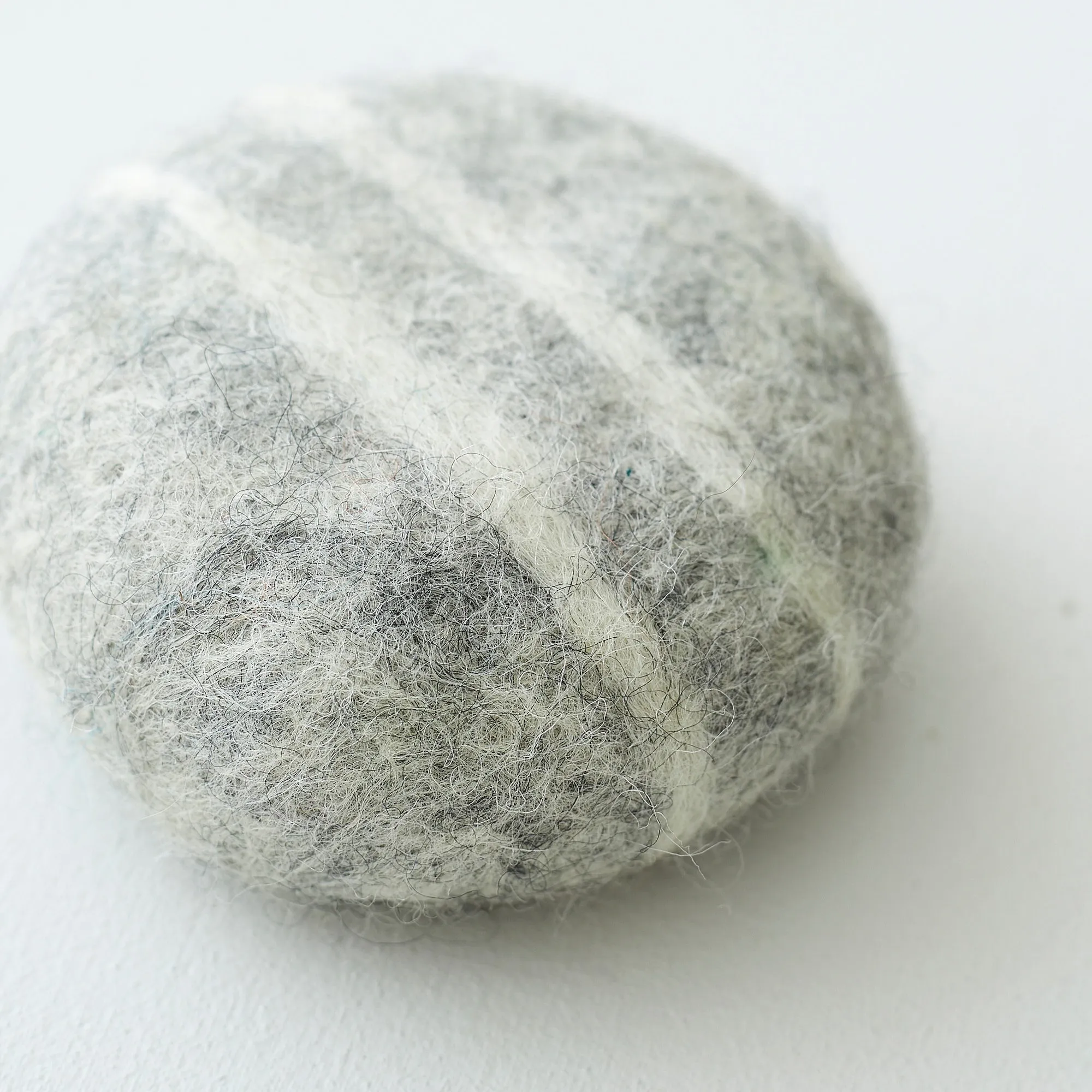 BHITRA Eco Natural Wool Felted Soap Marble Pebble