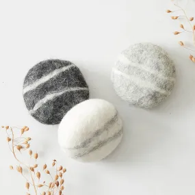 BHITRA Eco Natural Wool Felted Soap Marble Pebble