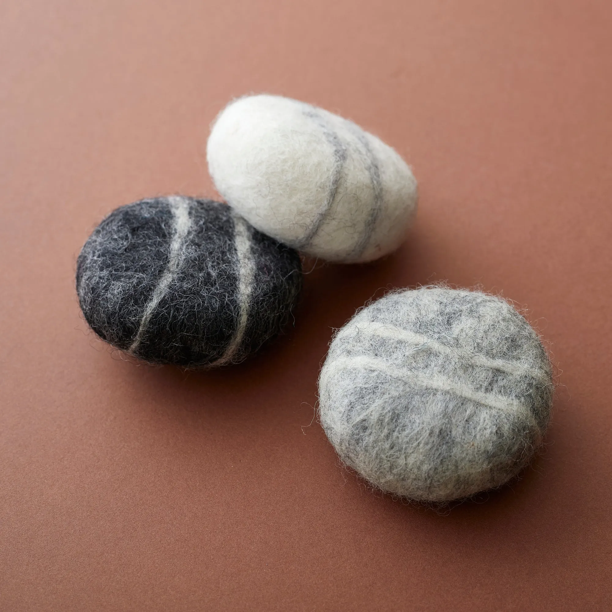 BHITRA Eco Natural Wool Felted Soap Marble Pebble