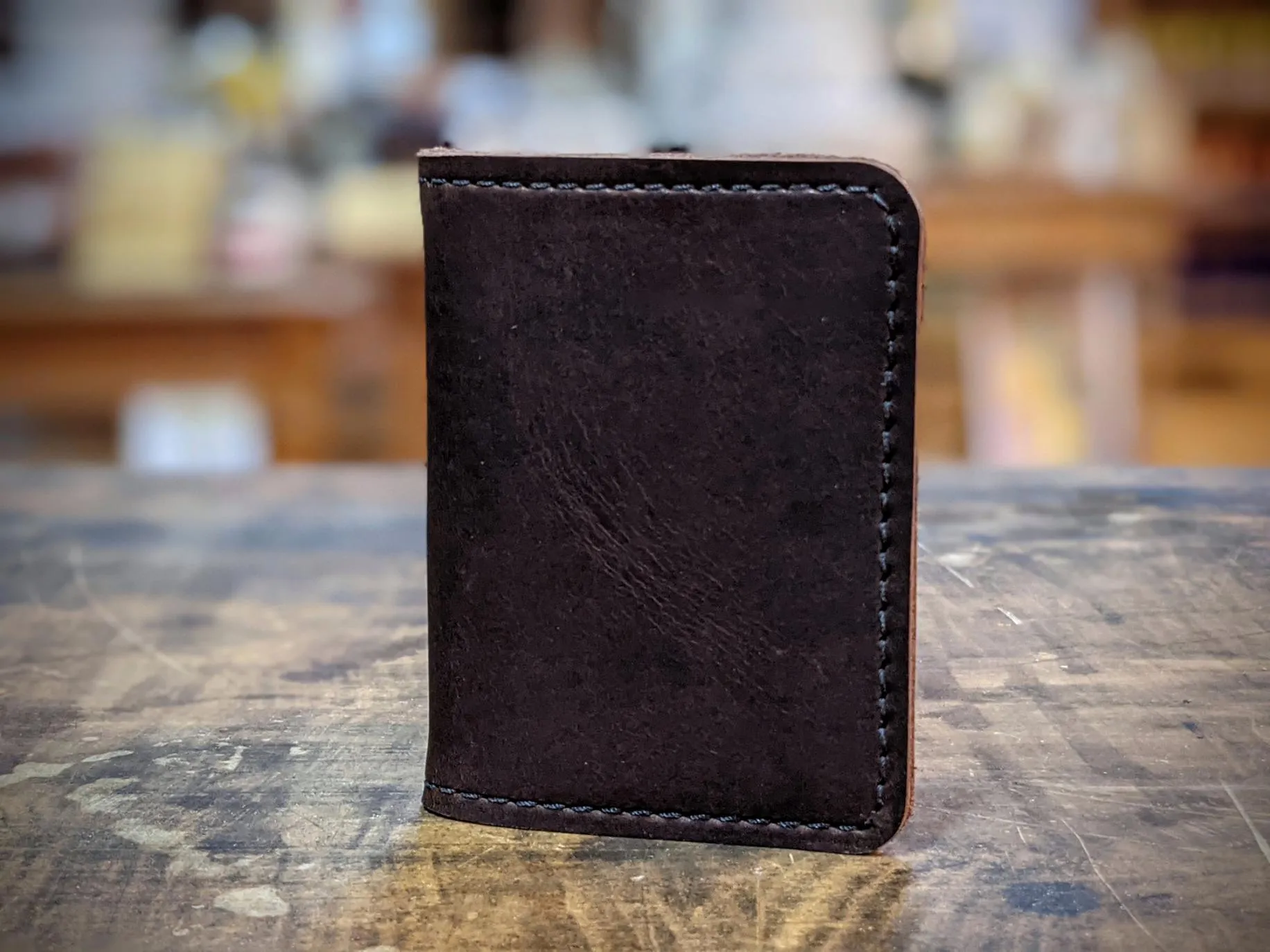 Bi-fold Simple Wallet -  Brown