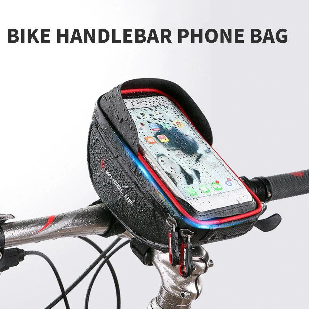 Bike Front Bag Bicycle Cycling Phone Holder Bike Touchscreen Phone Case MTB Bike Storage Bag Handlebar Phone Pack