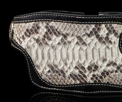 Biker Chain Wallet Handmade Leather Wallet Biker Wallet Snake Skin Wallet Cool Wallets for Men