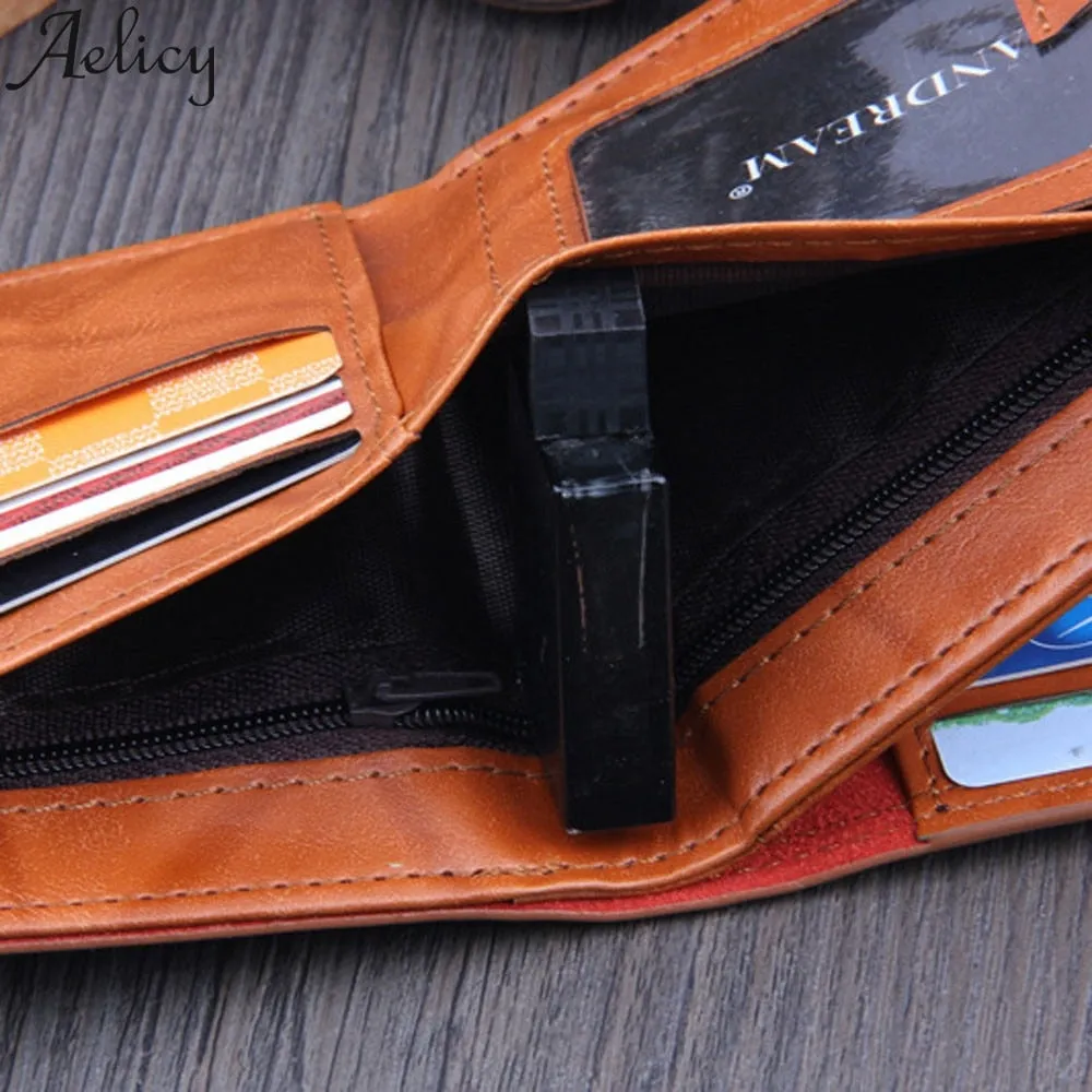 Bill Leather Short Wallet Bifold Card