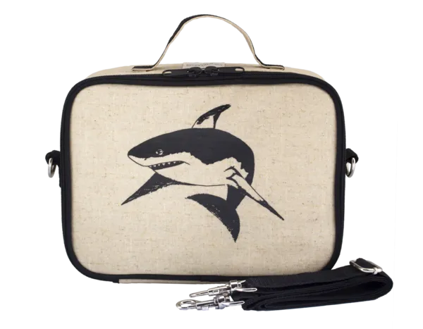 Black Shark Lunch Box - Raw Linen