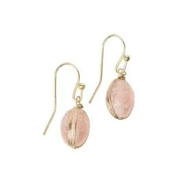 Blush Glass Bead Earrings