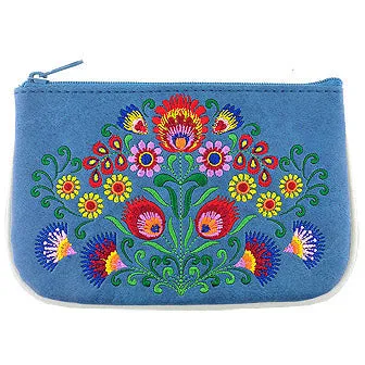 Bohemian Flower Embroiderd Change Purse