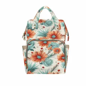 Boho Floral  Diaper Bag Backpack