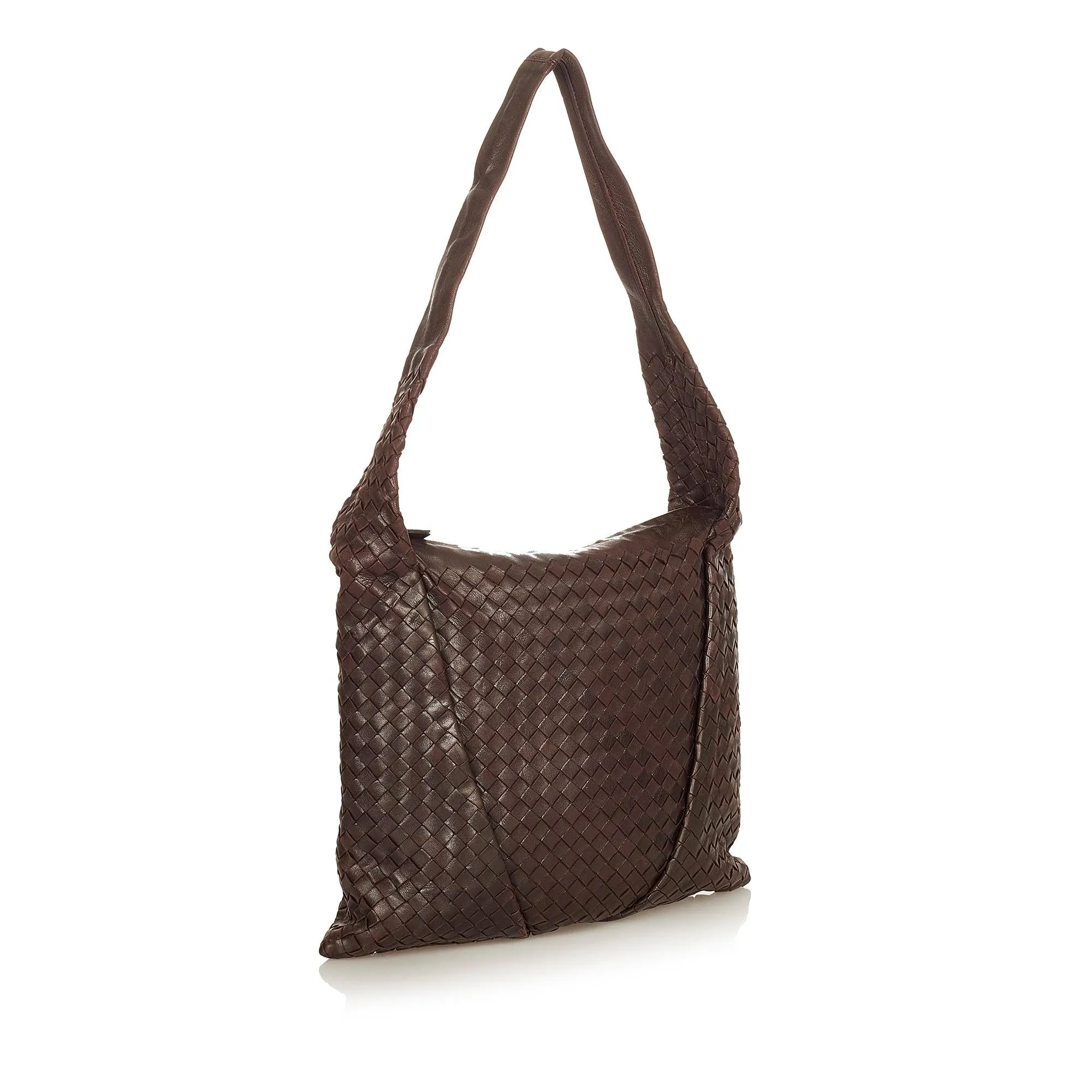 Bottega Veneta Intrecciato Leather Shoulder Bag (SHG-24879)