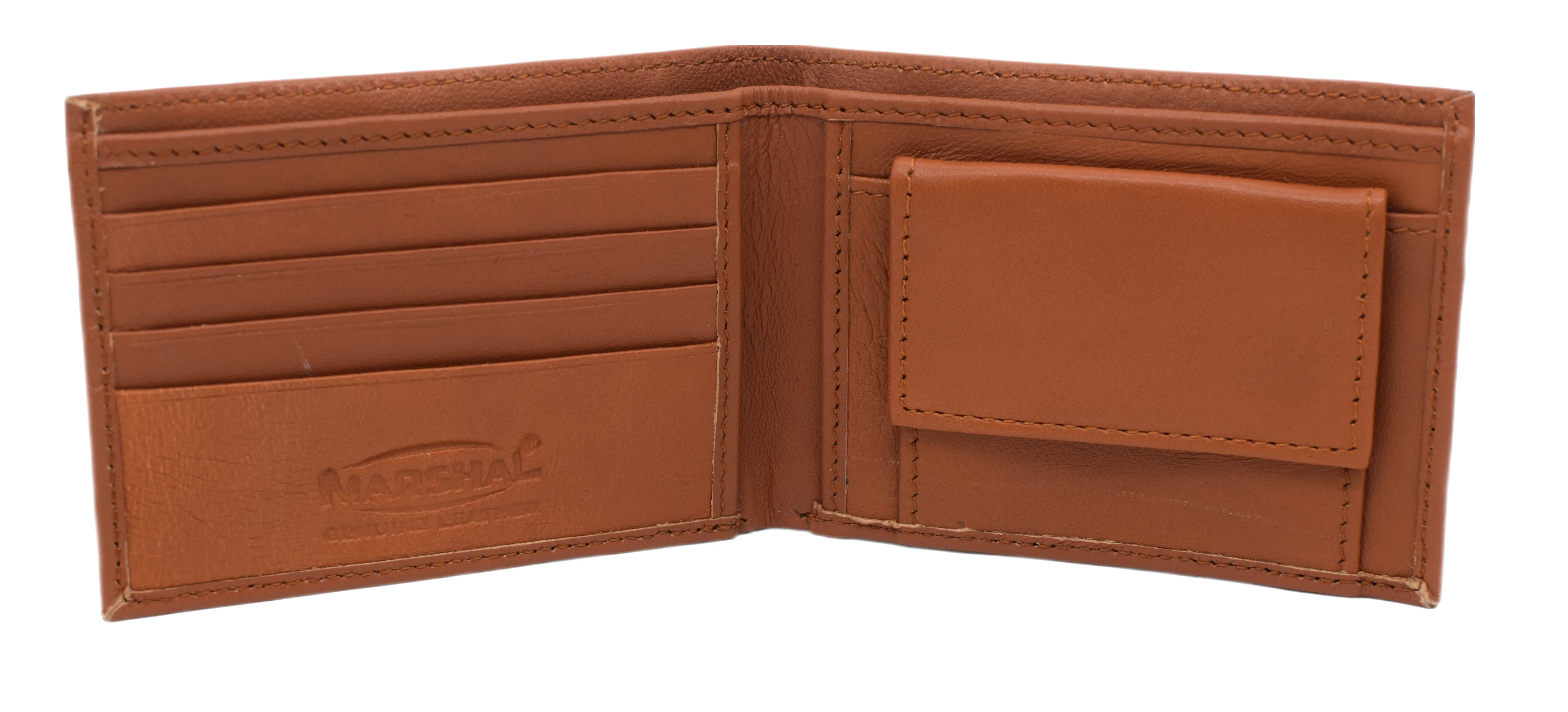 Boys Slim Compact Card and Coin Pocket Bifold Leather Wallet K600