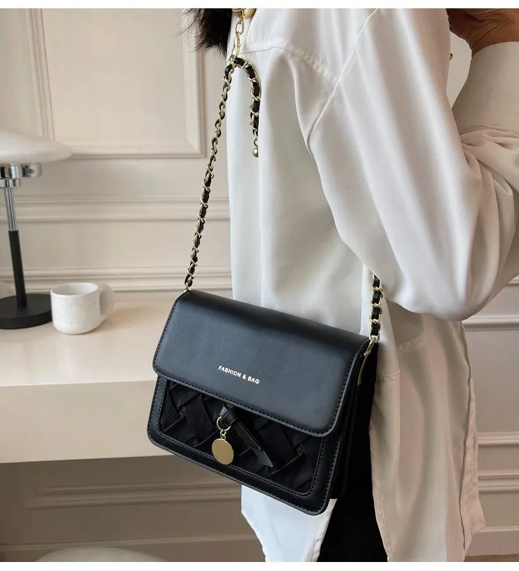 Braided Flap Bag