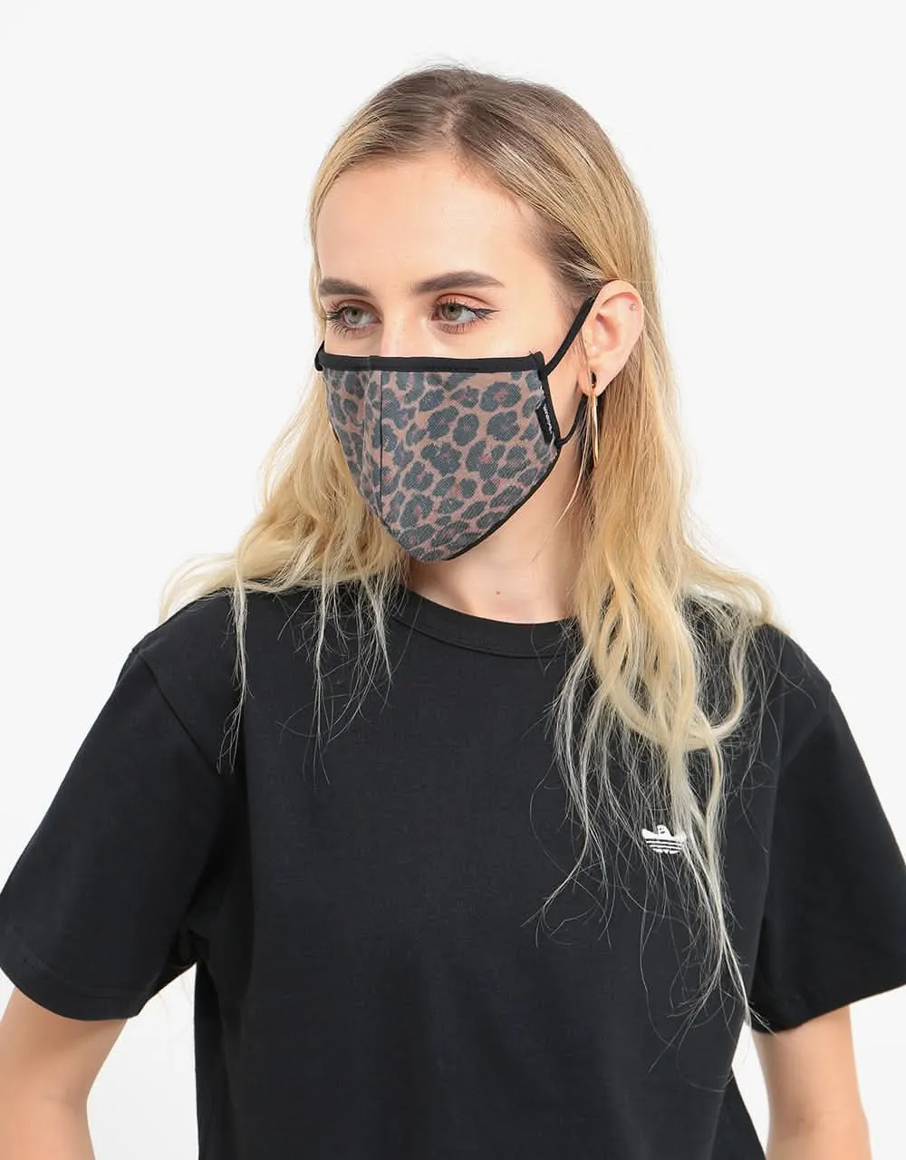 Brixton Antimicrobial Face Mask - Leopard