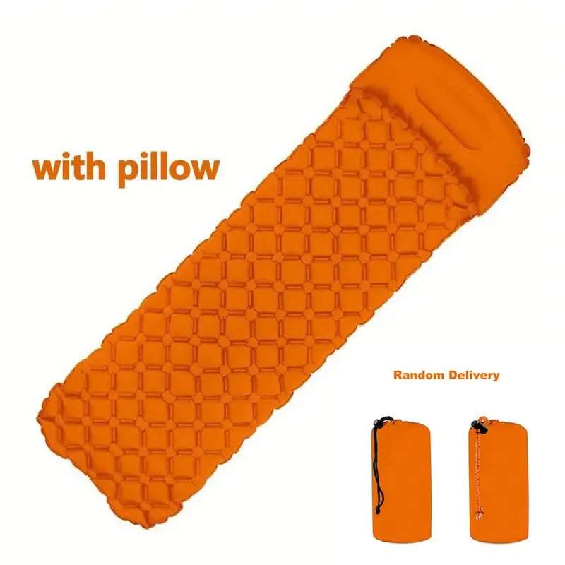 Camping Inflatable Sleeping Pad ORANGE