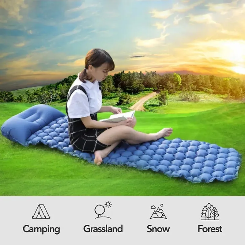 Camping Inflatable Sleeping Pad ORANGE