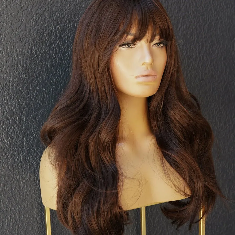 CAPRI Dark Brown Fringe Wig