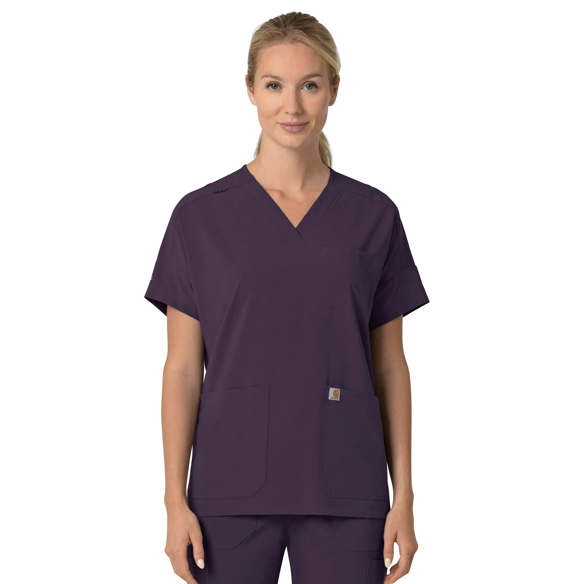 Carhartt Force Cross-Flex Women's Oversized V-Neck Scrub Top C13110