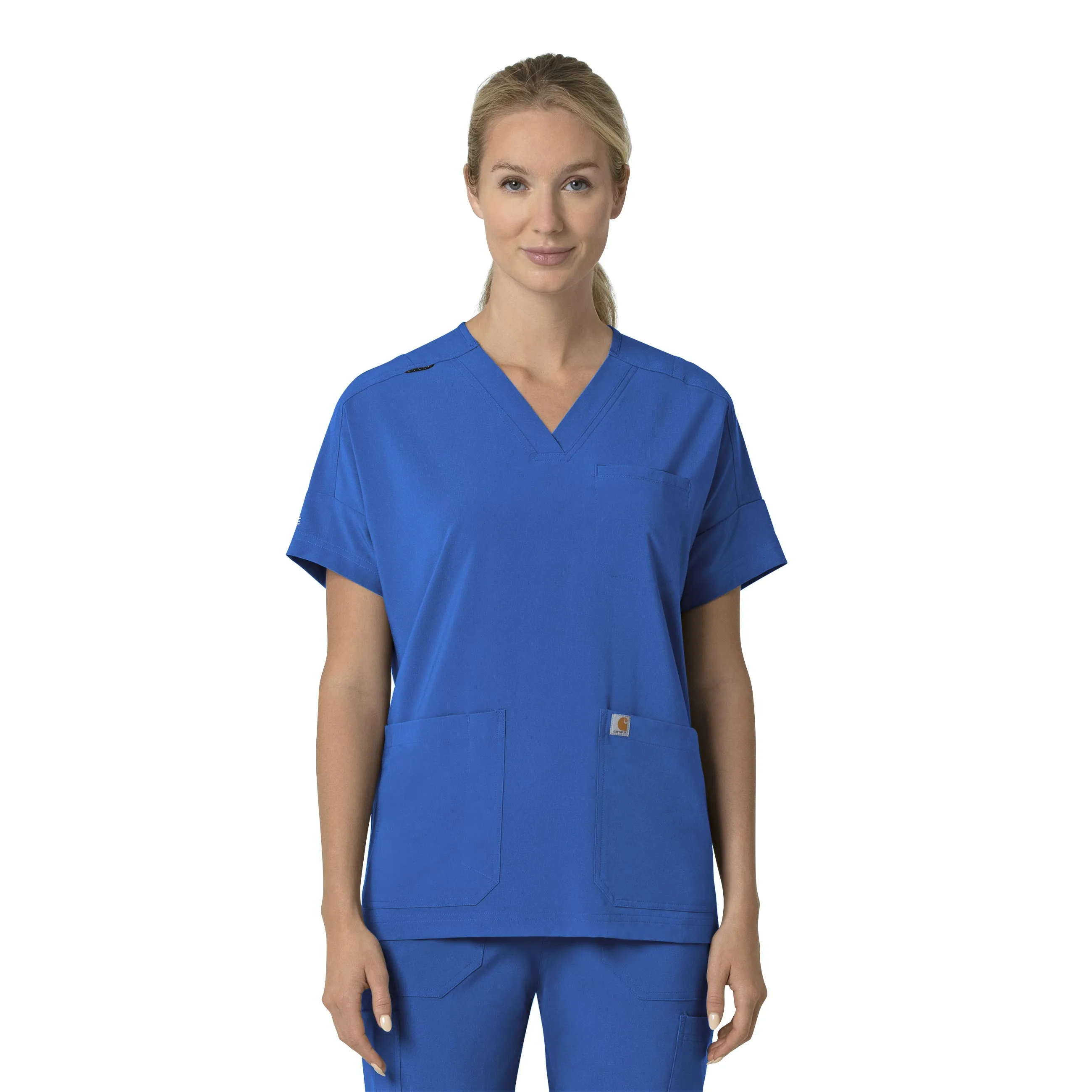 Carhartt Force Cross-Flex Women's Oversized V-Neck Scrub Top C13110