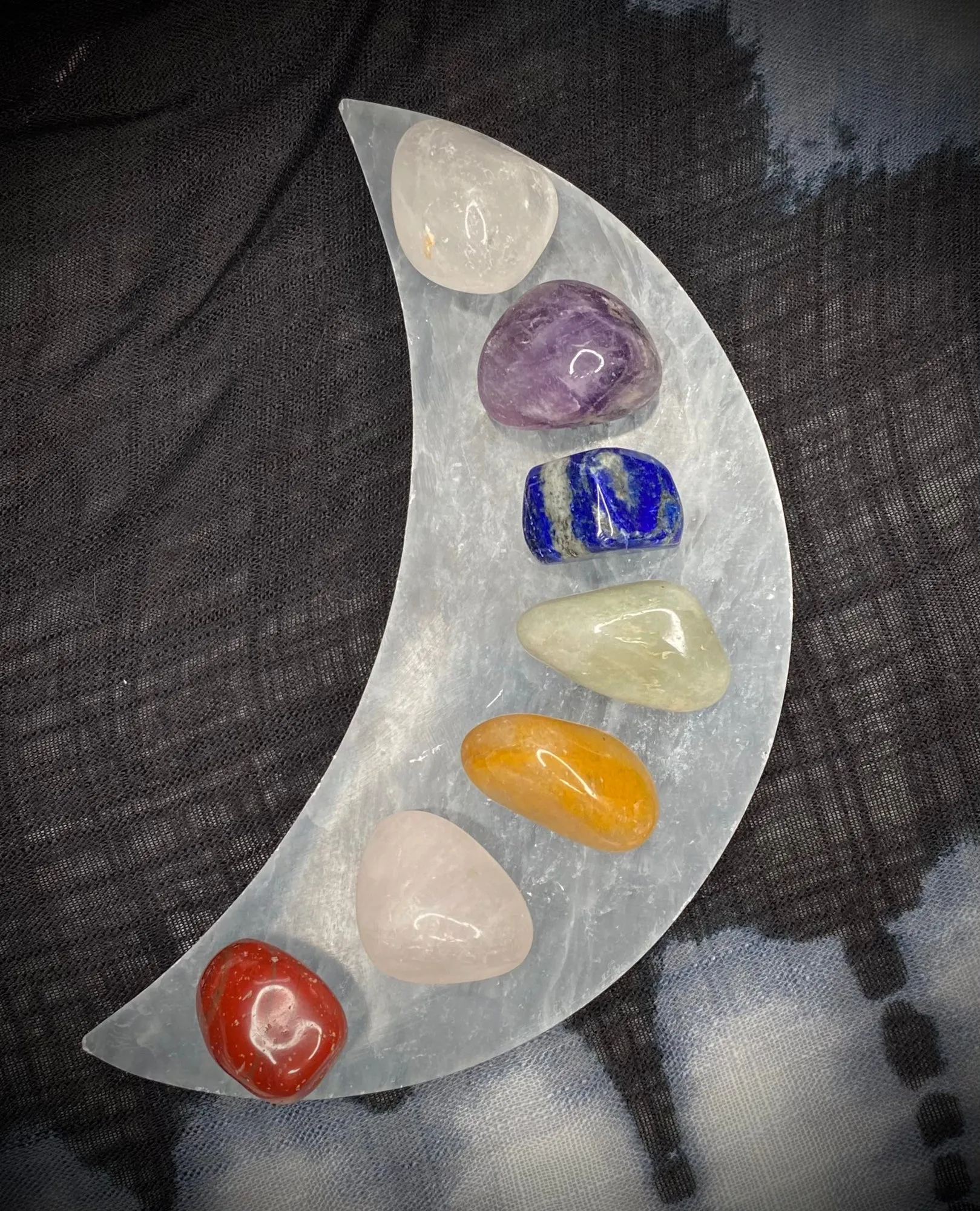 Chakra Stone Set   Sage & Meditation Card Bundle