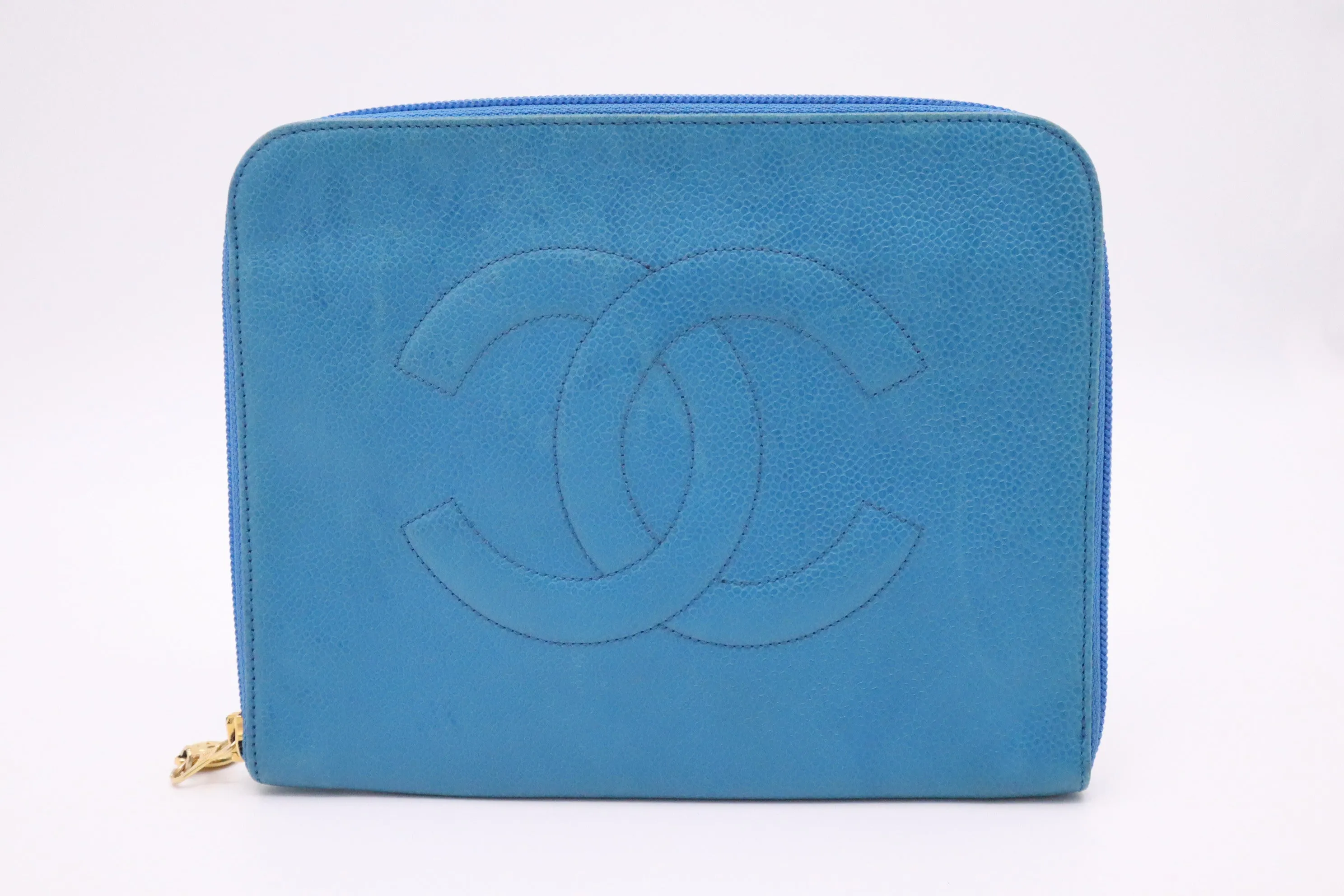 Chanel Clutch in Blue Caviar Leather