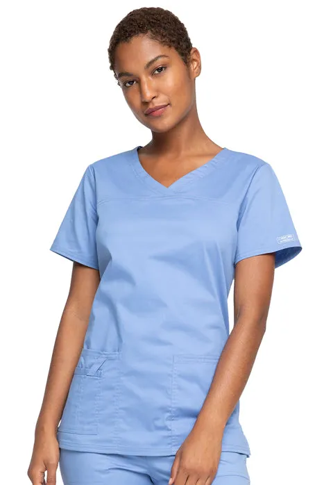 Cherokee WW Core Stretch Women's Classic V-Neck Scrub Top 4727